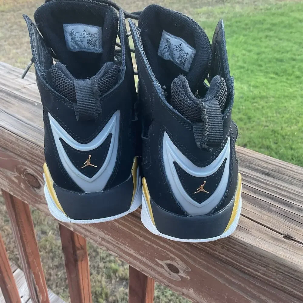 Jordan True Flight Men's Black Metallic Size 9.5 342964-070